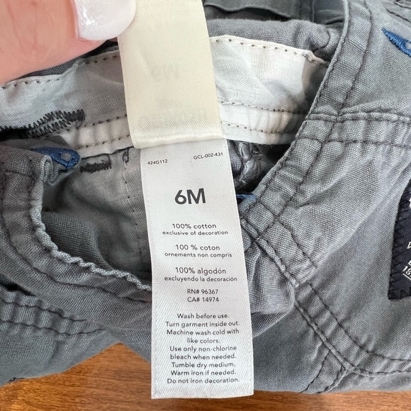 OshKosh B'gosh Space Theme AOP Classical Overalls Grey 6M Baby - Picture 6 of 6